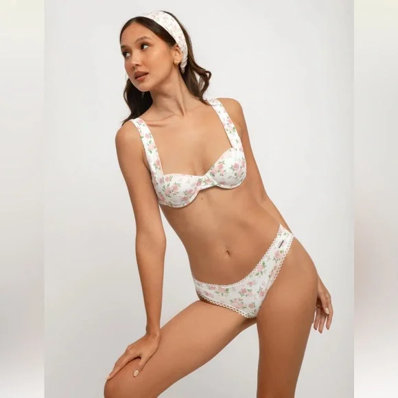 Blackbough swim babydoll pointelle bikini - Picture 2 of 4